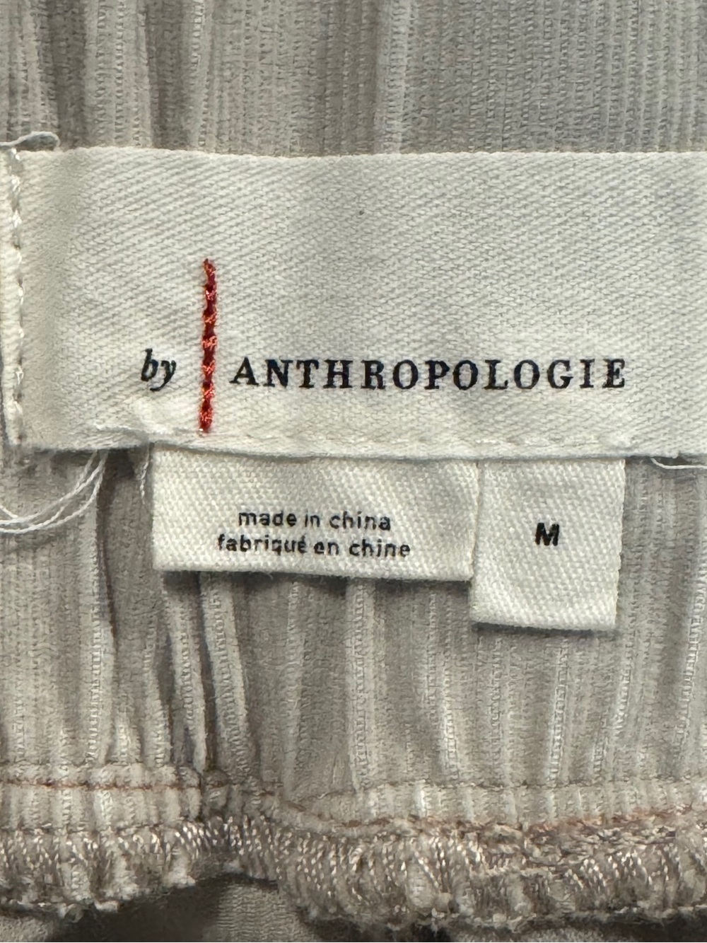 Anthropologie Leigh Corduroy Pants – Cream Beige Corduroy Canvas Crop Pants M